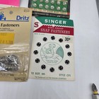 Vtg Nos Snap Fasteners Singer Gripper Clinton Dritz Scovill