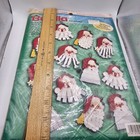Bucilla Felt Applique Kit Santa Claus Christmas Ornaments 84072 Open