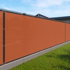 9ft Orange Fence Privacy Screen Commercial 95  Blockage Mesh Fabric W gromment
