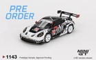  pre-order  Mini Gt  1143 Porsche 911 Gt3 R 77 Ao Racing Skeleton Rexy Roxy 