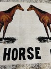 Vintage Fabric Horse Wall Hanging Art    this Is Horse Country   