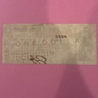   Oct  10  1861  1 One Dollar State Of North Carolina Civil War Banknote