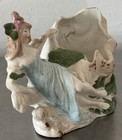 Vntg 1900s Ges Gesch Bathing Beauty Sea Nymph   Shell Open Vase Planter Germany