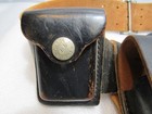 Heavy Duty Law Enforcement Police Leather Belt W  Attachments Holster   s82jj