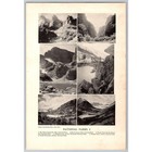 Vintage 1928 Us National Parks Art Print Brown Bros Halftone Rainier Zion