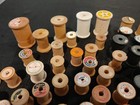 Lot Of 160 Vintage Empty Wooden Thread Spools Spool Variety Sizes And Brands