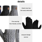 Winter Knit Gloves Warm Full Fingers Men Women With Upgraded Touch Screen Usa