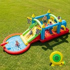 Kids Inflatable Water Slide Bounce House Splash Pool For Backyard Summer Play