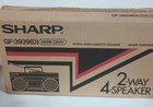 Vintage Sharp Boombox Cassette Radio Gf-3939 - Radio Works  Tape Works With Box