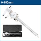 6  Dial Caliper 0 001 Stainless Steel Shockproof 4-way Measurement With Case
