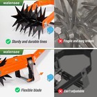 Rotary Cultivator Tool  Adjustable Garden Hand Tiller With Stainless Steel Pole