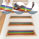 Non Slip Carpet Stair Treads For Wooden Steps  Polyester Soft Edging Stair Runne