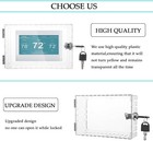 Universal Thermostat Lock Box With Key Clear Large Thermostat Cover Guard Wall