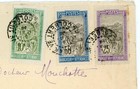Madagascar Sc 85  103  92-tananarive Pl Colbert 4 mai 25-to France-backstamped-s
