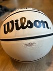 Rick Barry Signed Mini Basketball W Jsa Sticker card For Autograph Certification
