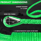 Synthetic Winch Rope  1 4   X 50ft 10 000lbs Synthetic Winch Line 1 4 Winch Cabl