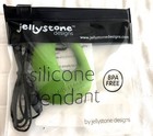 Jellystone Designs Organic Silicone Teething Pendant  bpa Free peapod Green  New