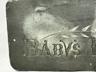 Antique Baby s Friend Safety Pin Trinket Box Keepsake Etched   Embossed Metal