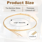 3 Rolls Bamboo Strips For Weaving  0 12  X 10ft Basket Weaving