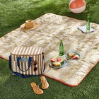 Oversized Picnic Blanket Tan Gingham - Hearth   Hand With Magnolia