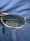 Vtg 1940s Bausch   Lomb Wwii Aviator Green Lenses Silver Frame Sunglasses W case