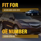 Fit Acura Mdx 2010-2013 Rear Bumper Turn Signal Driver Side Reflector Red 2pcs