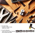 8pcs 25 To 60mm Leather Cutting Die Set Round Cutting Punching Die Alloy Stee   