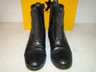 Saxon Syntovia Womens 8 Zip Paddock Black Riding Boots W Box
