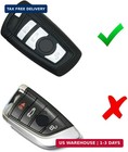 Ijdmtoy Carbon Fiber Finish Soft Silicone Key Fob Cover Compatible With Bmw 1 2 