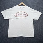 Vintage Garth Brooks Shirt Mens Xl White 90s Country Band Western Sevens Tour