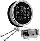 Gun Safe Lock Replacement chrome Keypad Electronic Safe Lock With Solenoid Lock