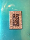 Art Deco Ladies Make-up Compact By Mondaine Paris Ny Electric Blue W rhinestones