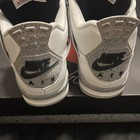 Jordan Air Jordan 4 Retro Og White Cement Mid Top Sneakers White black red