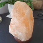 Salt Lamp Pink Himalayan Salt Lamp Pink Rock Wooden Base   