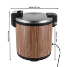Electric Rice Warmer Stainless Steel Cylindrical Shape Commercial Rice Warmers