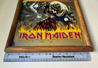 1982 Iron Maiden Number Of The Beast 13x13 Carnival Glass Mirror Vintage Poster