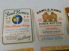 Vintage Lot Of 6 Nos Joke Gag Gift Humor-us Liquor Likker Labels  Stickers