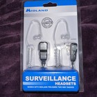 Midland Avph3 Surveillance Headset Clear Tube Earpiece Vox ptt Walkie Talkie 