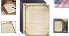 Elegant 48 Sheets Vintage Lined Letter Writing Paper With Rustic Border - 8 5x11