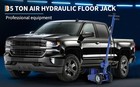35 Ton Air Hydraulic Floor Jack  Heavy Duty Low Profile 10 -21 19  Blue