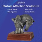 Sagefinds Mutual Affection Woman With Horse Statue B41236z Solid Resin Bronze