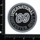 1969 International Harvester Scout Embroidered Patch Black dk gray Iron sew-on