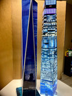 World Trade Center  Towers Model 9 11 Lighted Lamp Translight Print New