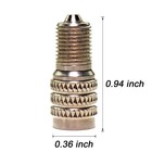 Double Seal Valve Stem Extension Caps Flow Metal Valve Extension Caps  Silver 