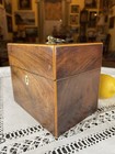 Antique Georgian C1800 Flame Mahogany Perfume Bottle   Apothecary Medicine Box