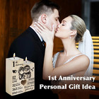 1st Anniversary Wedding Gifts For Wife  Couples Gifts Candlestick 1st 1 Year 