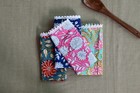 Assorted Hand Block Floral Print Napkins 100   Cotton Dinner Table Cloth Napkins