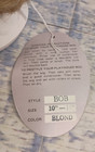 Playhouse Collections Doll Wig Bob Size 10-11  Blonde Full Cap Short Straightnew