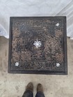 Antique Moorish Syrian Tiered Stand Inlaid Mother Of Pearl Carved Plant Table