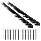60 Ft Landscape Garden Edging Border - 10 Pack Plastic No Dig Yard Divider